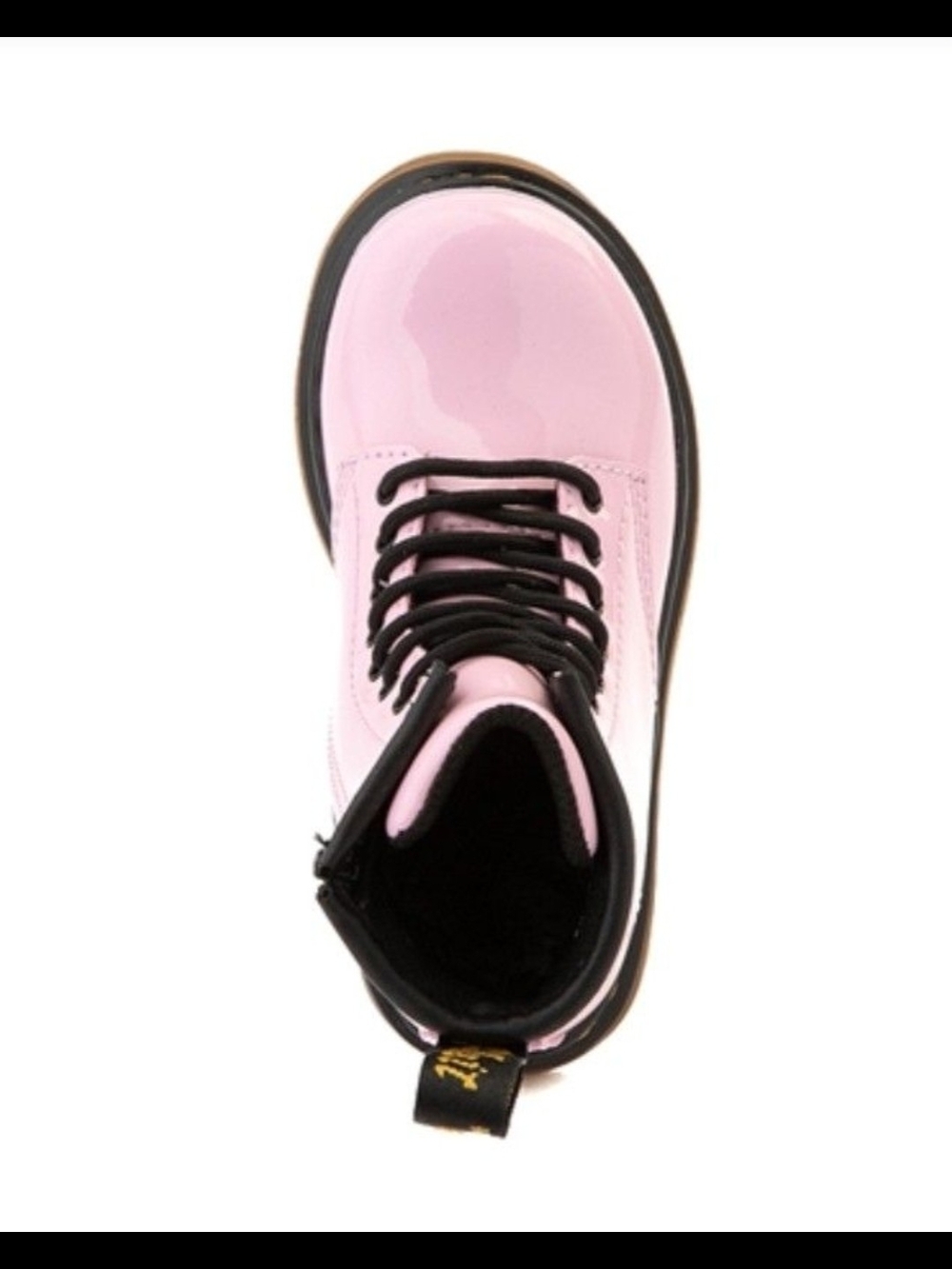 Dr. Martens Kids' Pink Patent Lace-Up Boot Size 7 - Picture 2 of 4